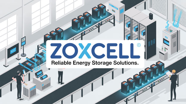 Zoxcell supercapacitor solar battery charging fast with solar panels, renewable energy storage solution