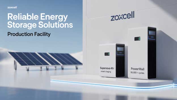 Zoxcell graphene supercapacitor for solar and EV charging - high-performance energy storage with fast charging and long lifespan